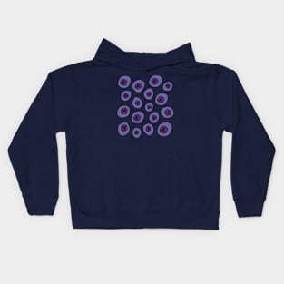 CREEPY FLOATING EYEBALLS Purple Red Blue from my Cabinet of Curiosities - UnBlink Studio by Jackie Tahara Kids Hoodie